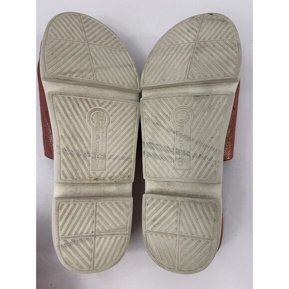 L’AmourDesPieds Viareggio Claret Athena Leather Slide Sandals Sparkly Pink Sz6.5 - Picture 7 of 9